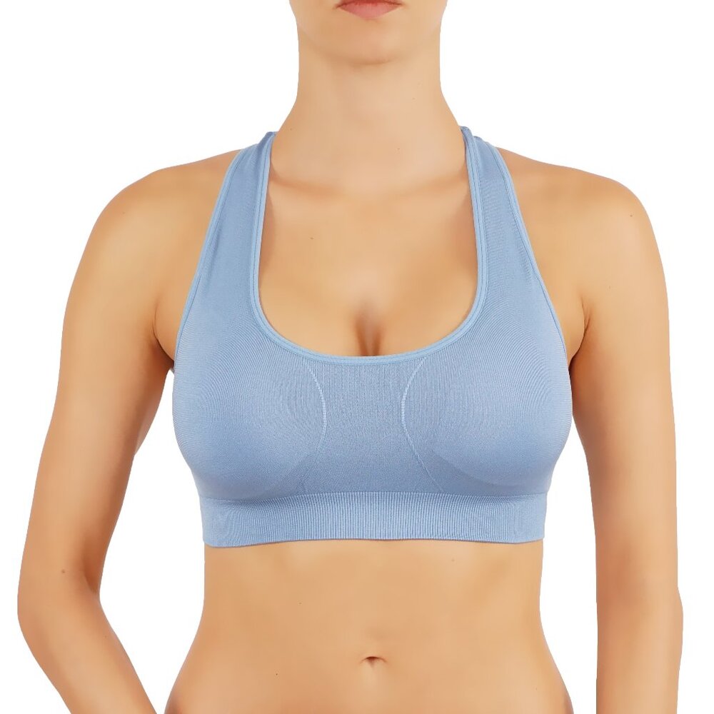 Sports Bra with T-back removable pads Yoga gym exersise bra top 1004 - Picture 3 of 4